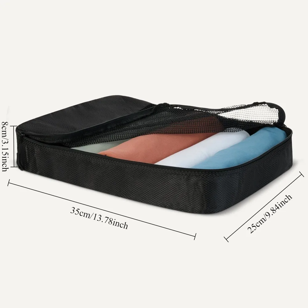 Travel Packing Cubes Luggage Organizer Bags for Suitcase Compression Storage Pouches with Mesh Lightweight Travel Accessories