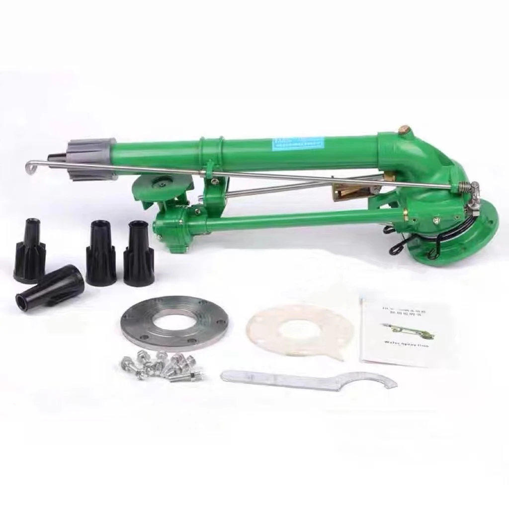 Garden Water Sprinkler Irrigation Rotating 360 Gear Drive Long Distance Sprinkler 60 m Spray Gun Sprinkler