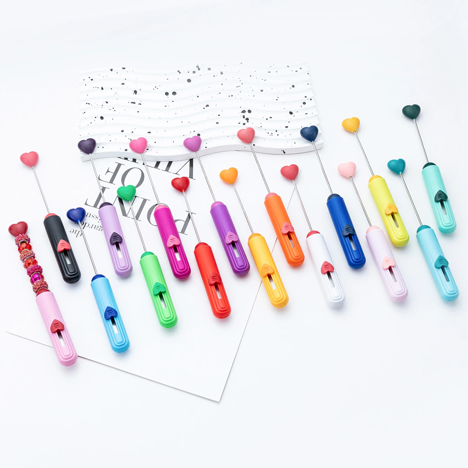 16-80Pcs Portable Heart DIY Beaded Box Opener – Retractable Parcel Cutter and Cutting Tool for Crafts & School