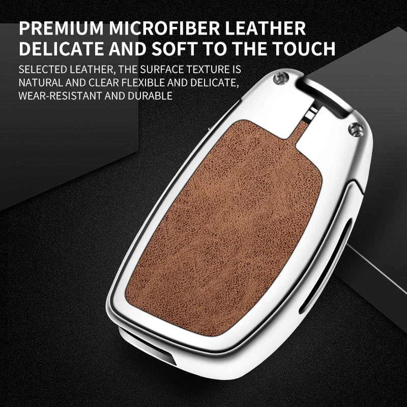 New Zinc Alloy Car Key Case Cover For Hyundai IX25 IX35 I10 I30 Solaris Tucson Sonata Santa Fe Sport Mistra Elantra Creta Verna view 6