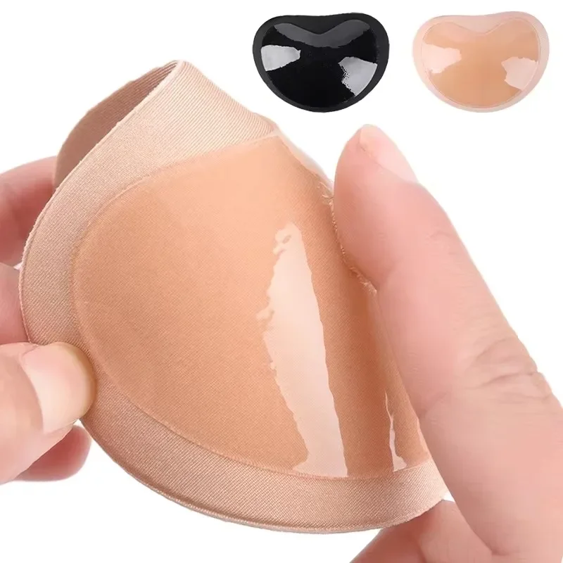 رفع البرازيلي أكواب منصات النساء لينة وسادة الصدر الملابس الداخلية بطانات لاصقة سيليكون معززات الثدي الملابس الداخلية غطاء الحلمة غير مرئية #4