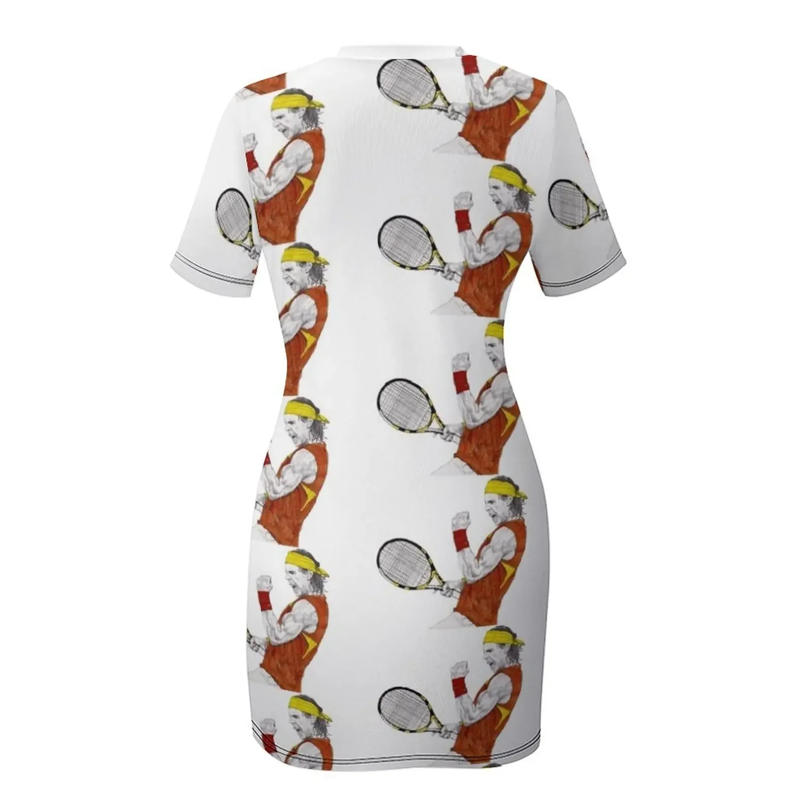 Abito da tennis Nadal a maniche corte, abito da sera, abito da ballo da donna 2025, abito lungo da donna 2025