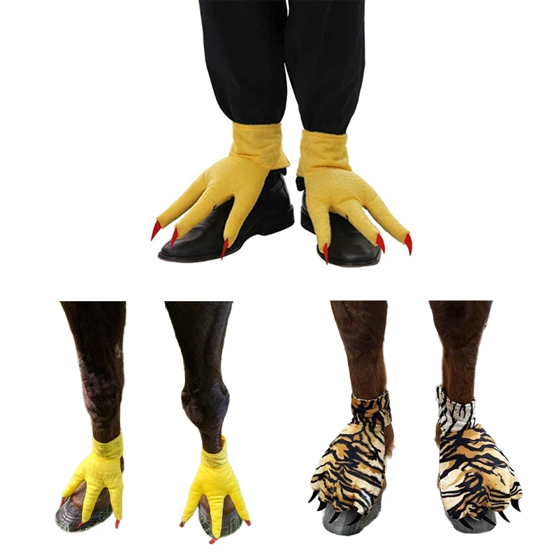 Bare Feet Shoes Costume Realistic Interesting Funny Animal Paws Socks Chicken Feet Socks For Horse Themed Activities Cosplay