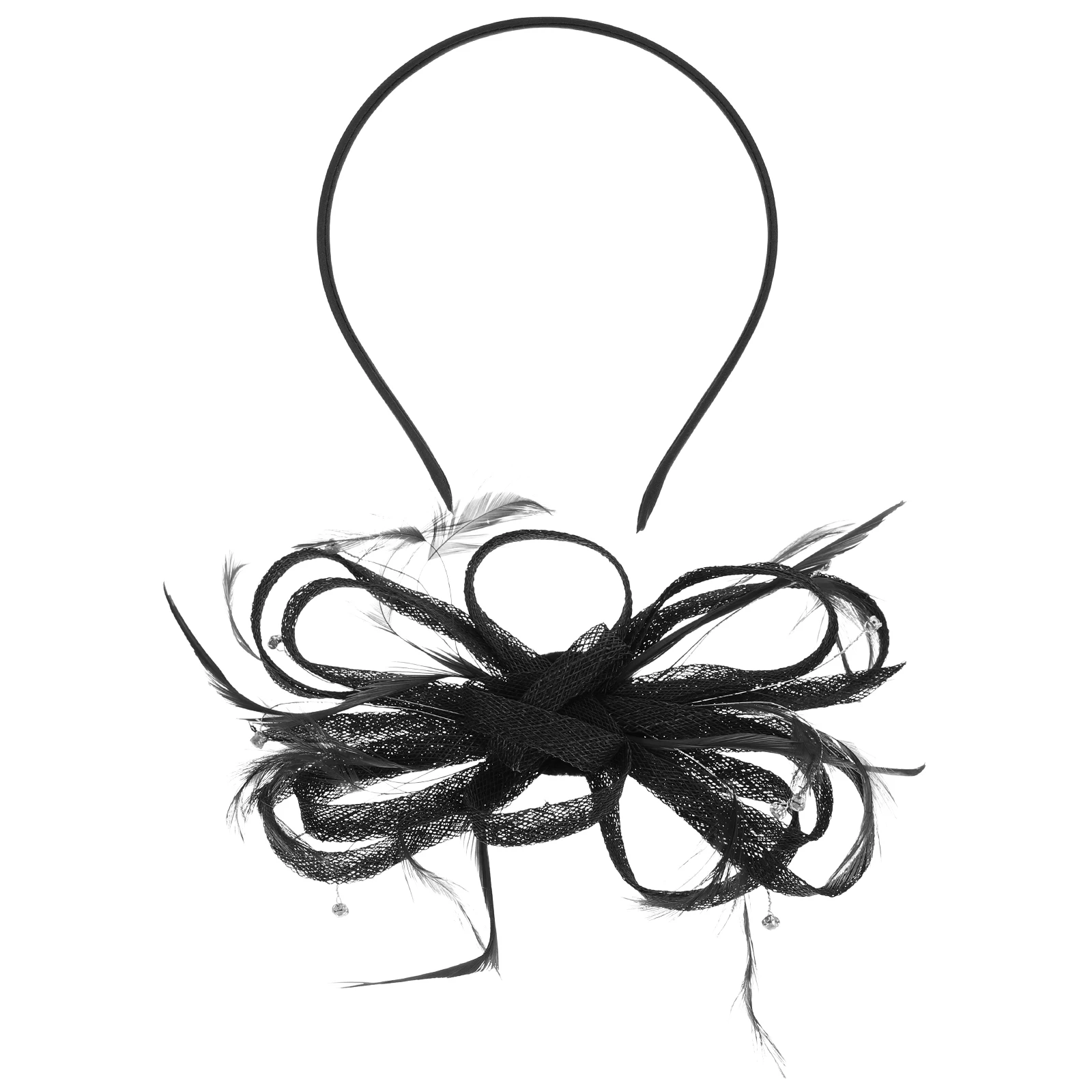 

Vintage Fascinator Hat Hair Clip Trim Formal Elegant Tea Party Wedding Headband Women Girls Accessory Headpiece Cocktail