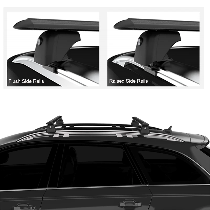 Hot Selling  Heavy-Duty 125cm Aluminum Roof Luggage Cross Bars For Vehicles