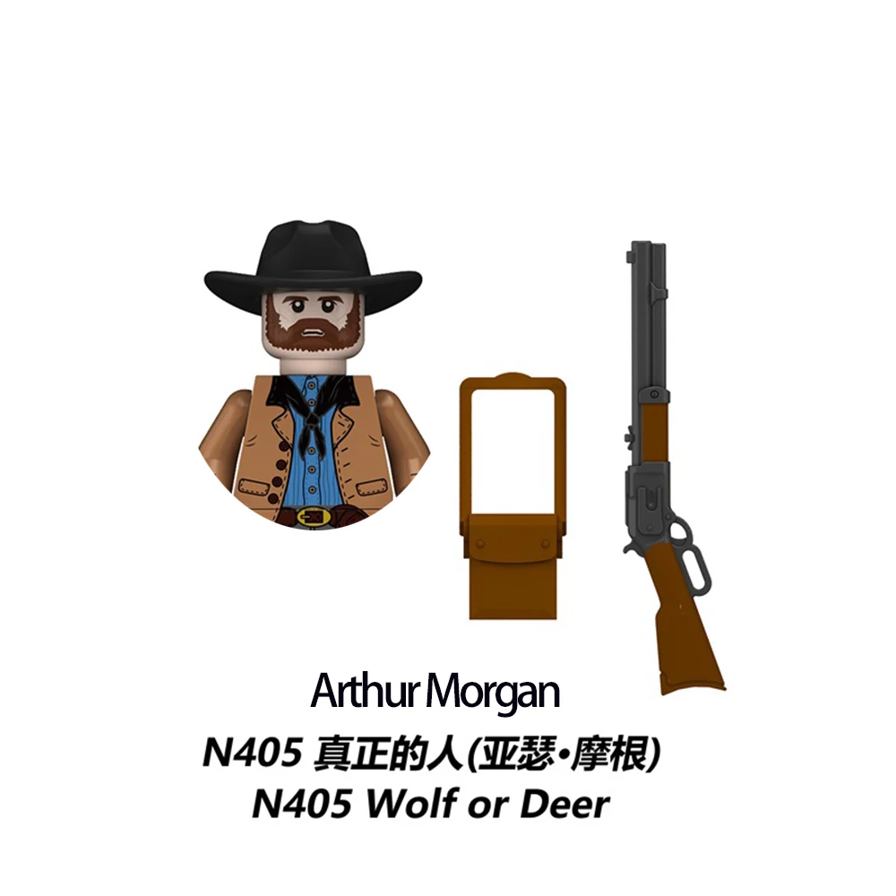 Blocs de construction Western Hunter Red Dead Redemption pour jouets, cadeaux, nouvelles mini figurines, blocs de construction pour enfants, cadeaux de fête