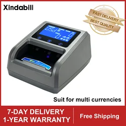 Portable Money Banknote Detector EUR USD ILS Multi Bill Cash Counting Machines with Rechargeable Battery