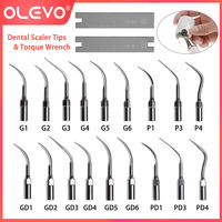 OLEVO Dental Ultrasonic Scaler Tips Scaling Torque Wrench G1-G6 GD1-GD6 PD Endo Periodontics Tip For EMS WOODPECK SATELEC DTE