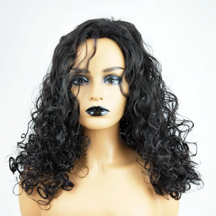 Basic Casual Curly Hair, Black Simple Design Wig Ideal Hairstyle Hot Selling Factory Direct Sales