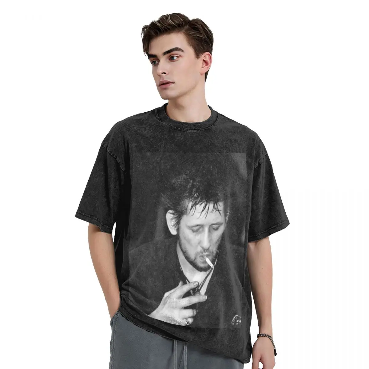 

Shane MacGowan Smoking I T-Shirt tees custom t shirt customizeds mens graphic t-shirts anime