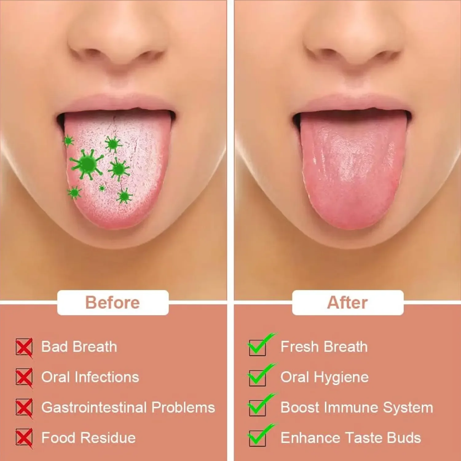 1 قطعة/3 قطعة منظف مكشطة اللسان المعدنية للبالغين والأطفال ، فرش كاشطات اللسان المحمولة من الفولاذ المقاوم للصدأ للإزالة #3