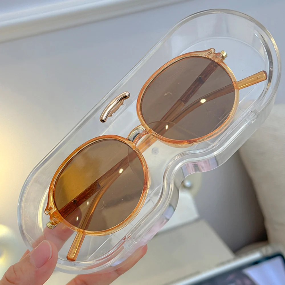 حامل عرض نظارات شمسية مثبت على الحائط ، ديكور خزانة ملابس ، صندوق تخزين نظارات منزلية ، عرض زجاجي محمول خالي من الثقب