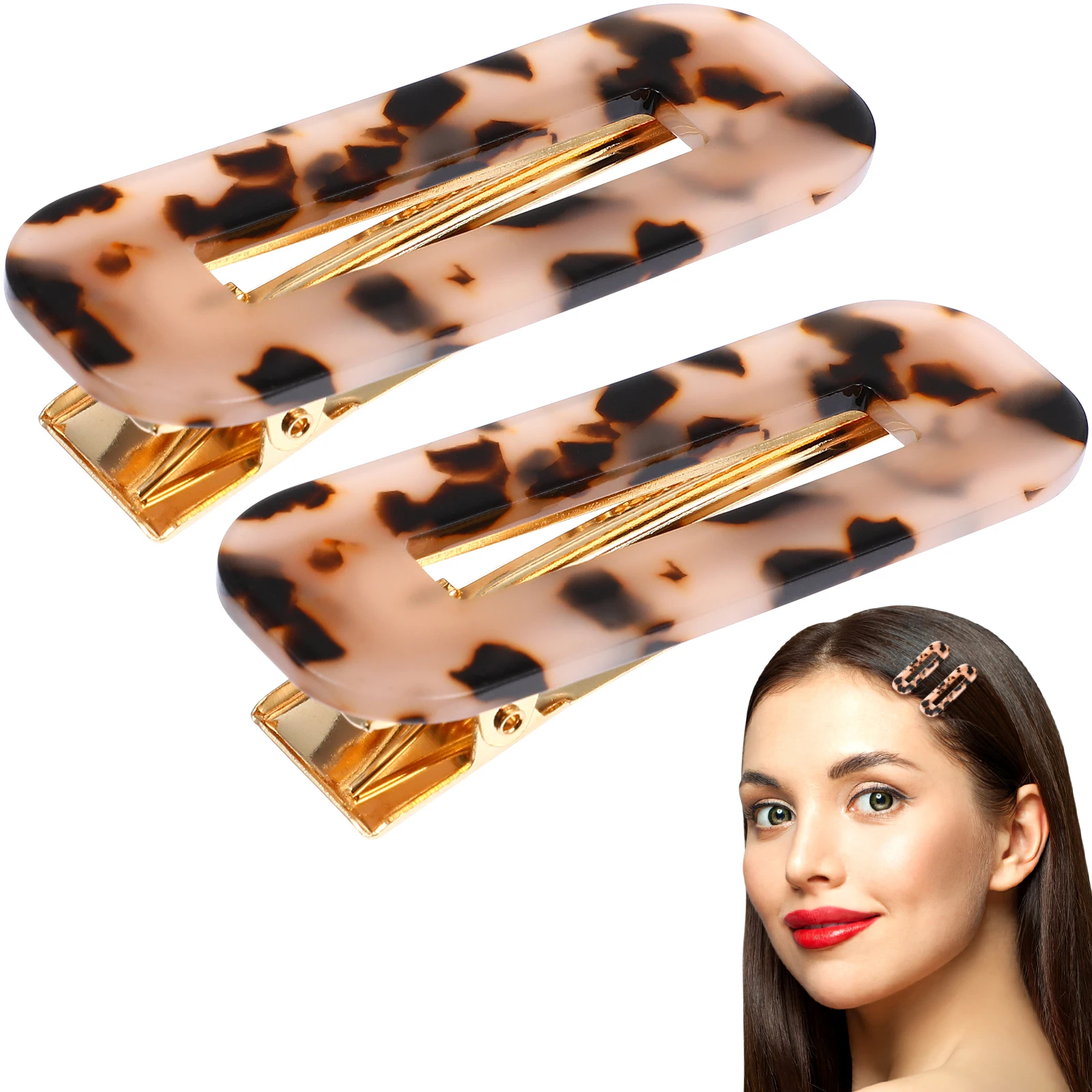 

2 Pcs Styling Retro Barrettes Accessories Barrettes For Girl Clips For Hair Clips Women Girls Hairstyle Tool Thin Thick Hair