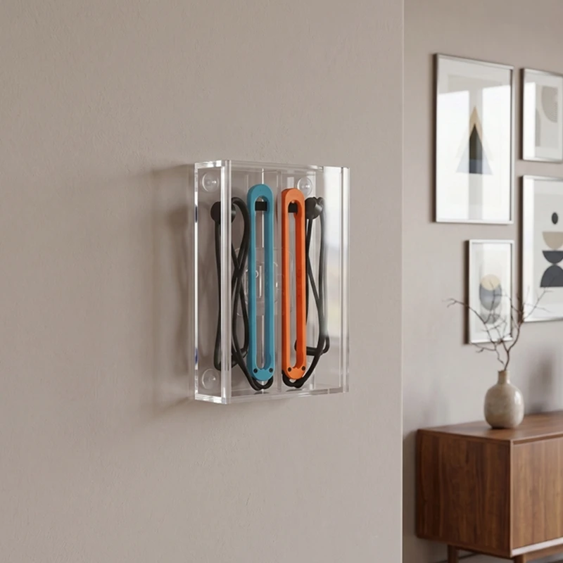 Desk or Wall Wrist Lanyard Holder With Visible Storage and Fast Return