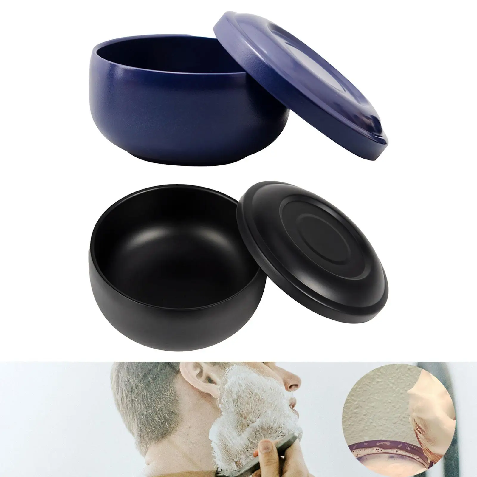 뚜껑이 있는 면도 그릇, 면도 비누 컵, 얼굴 청소 관리, 면도 도구, 머그잔 용기, 남성용 면도 비누 그릇