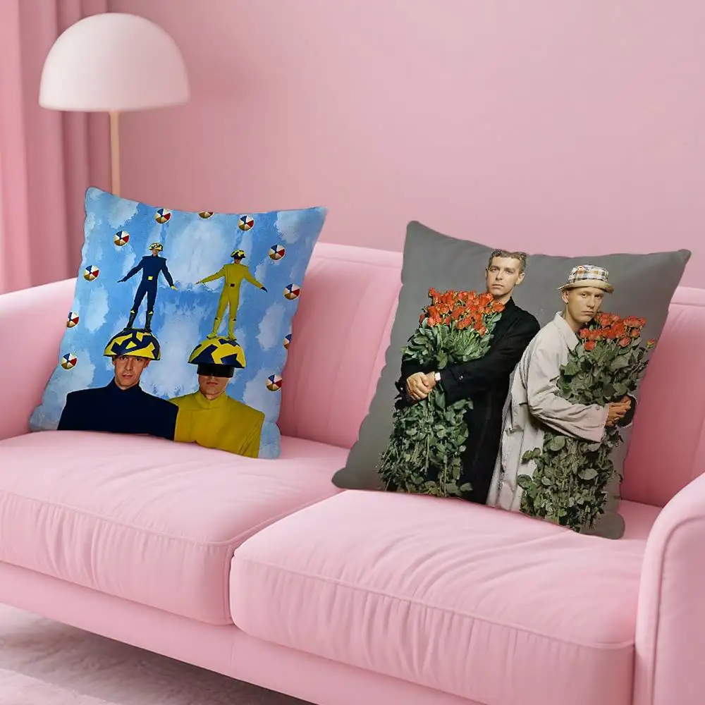 Music P-Pet Shop Boys Band Pillow Case Pattern Printed Pillowcase For Living Room Sofa Cushion Cover & Bedroom Decor
