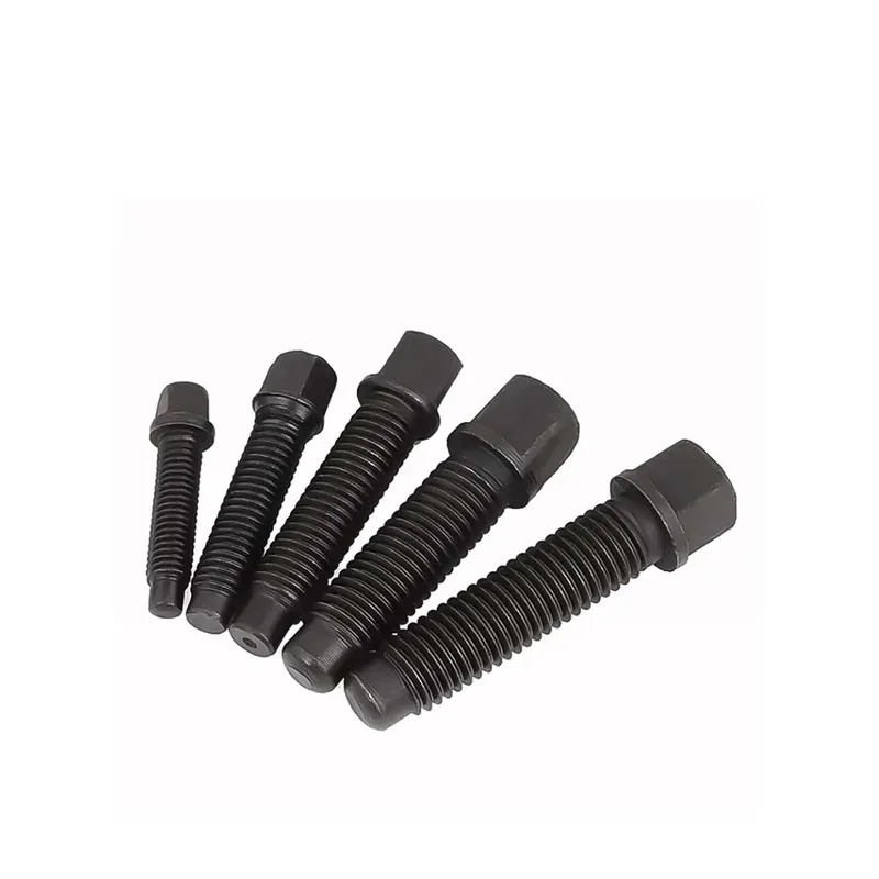 Heavy Duty 45 Steel Square Head Bolt Set with Lock Washer for Industrial Machinery and Tooling Fixture M8 to M16