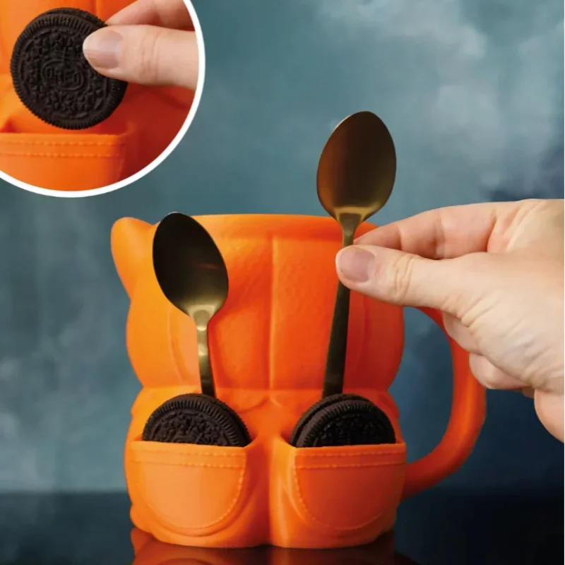 

Термоизоляционный рукав для мороженого, набор держателей для мороженого корги с толстовкой с тыквой, герметичными контейнерами