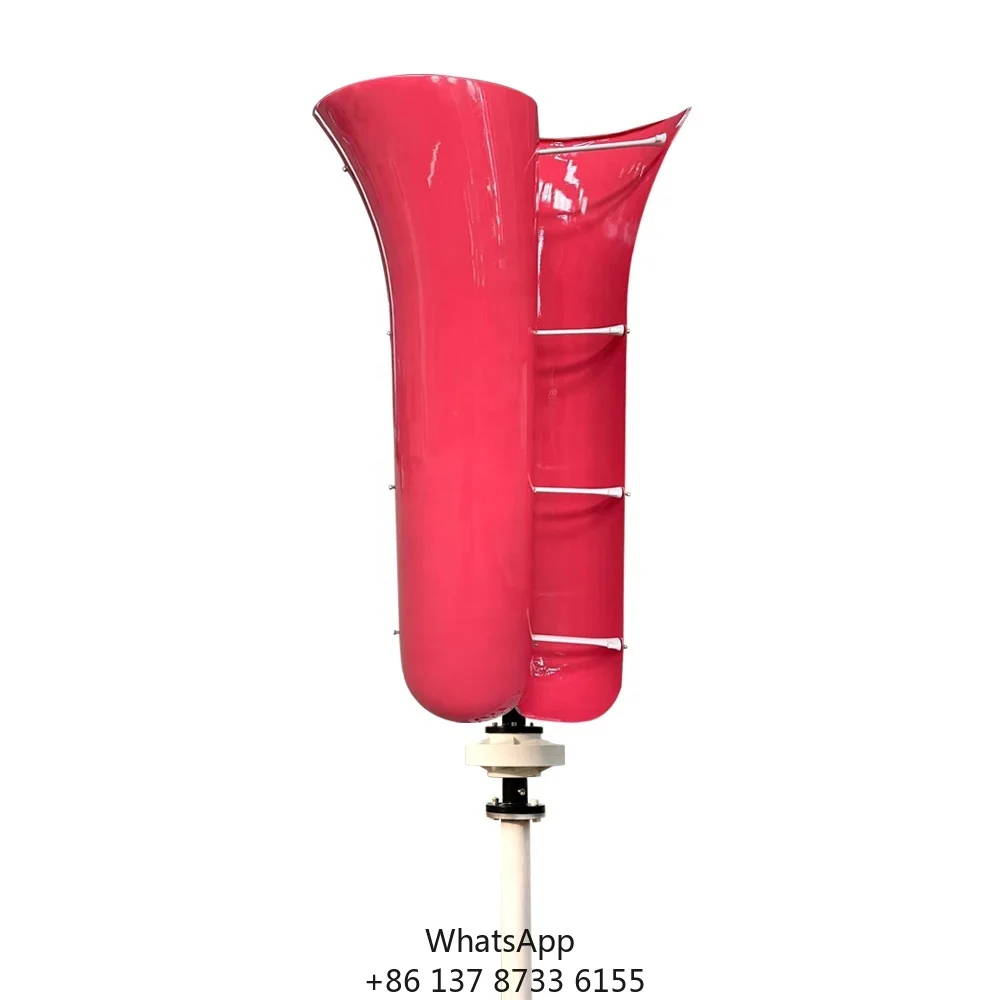 

New Arrival Tulip Shape 800W 1000W 24V 48V No Noise High Efficiency Vertical Wind Turbine Generator