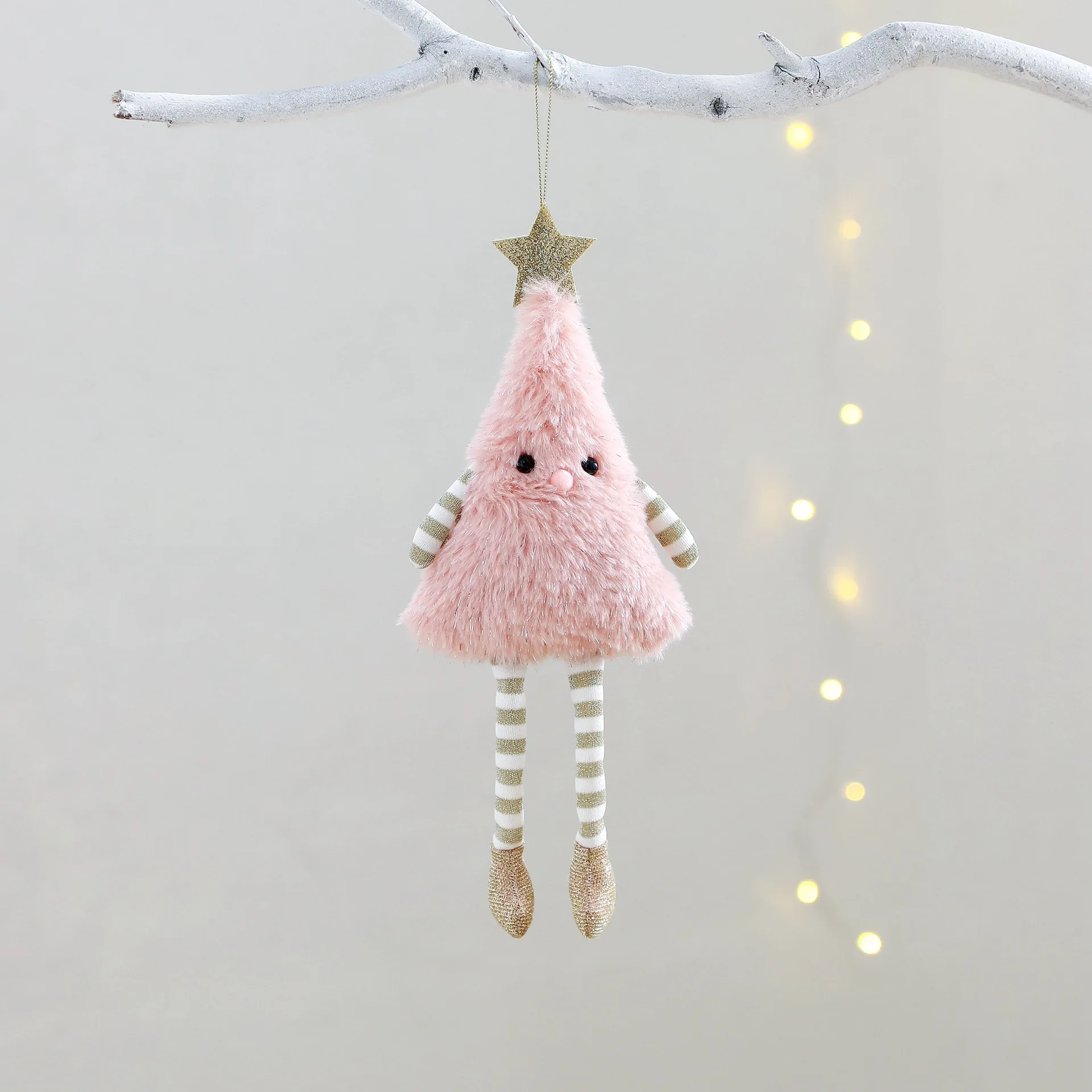 Nuovo albero di Natale decorazione della casa appeso creativo albero di Natale carino gambe lunghe bambola di peluche appeso regali per feste di festa