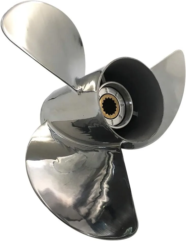 

FOR Winibo 3 Blades 13-1/4"x17" 13-3/4"x15" 14-1/2"x19" Stainless Steel Propeller For Mercury Outboard Motor Engine 15 Tooth RH