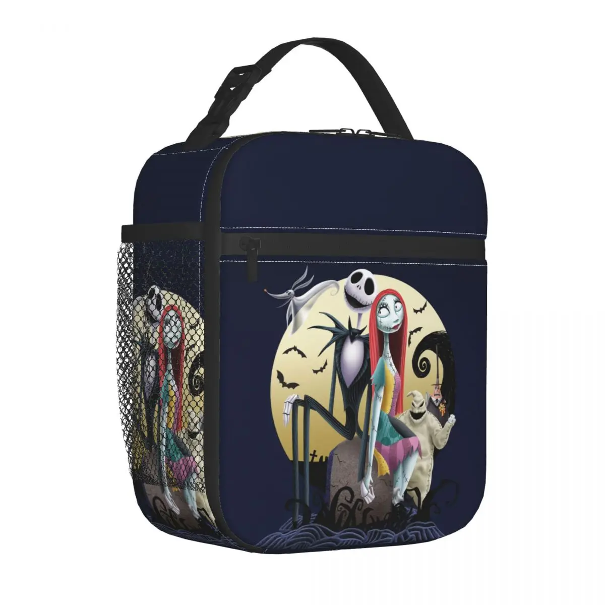 Custom The Nightmare Before Christmas Thermal Insulated Lunch Bags Tim Burton Jack Night Bento Box Travel Storage Food Tote Bags