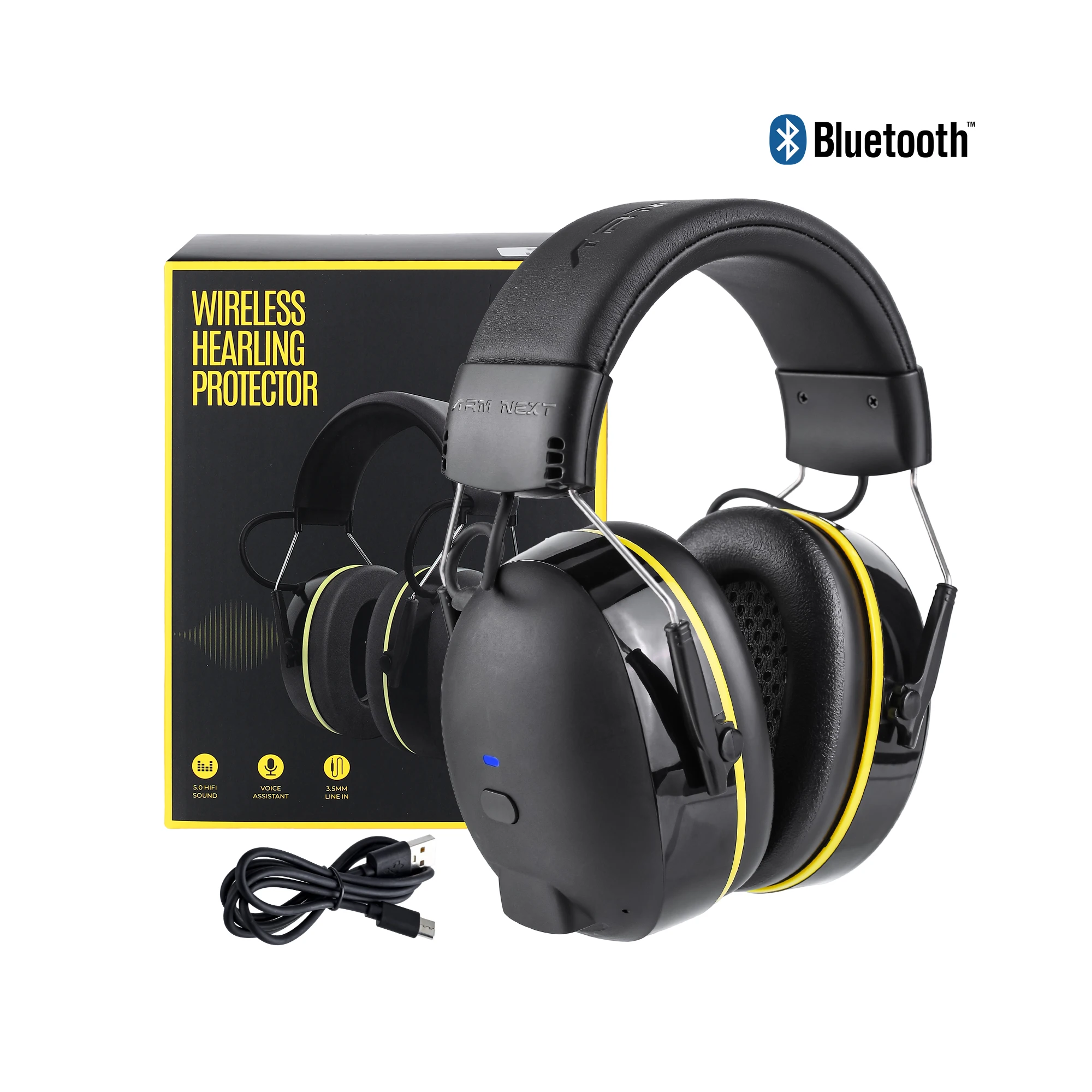 

SNR 30 дБ наушники для защиты органов слуха с Bluetooth перезаряжаемым шумоподавлением защитные наушники беспроводная защита слуха