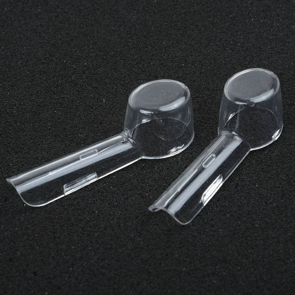 2/4 قطعة رأس حامل لفرشاة الأسنان الكهربائية غطاء مقاوم للغبار (رأس فرشاة الأسنان الكهربائية غير متضمن) رأس فرشاة الأسنان حافظة واقية شفافة