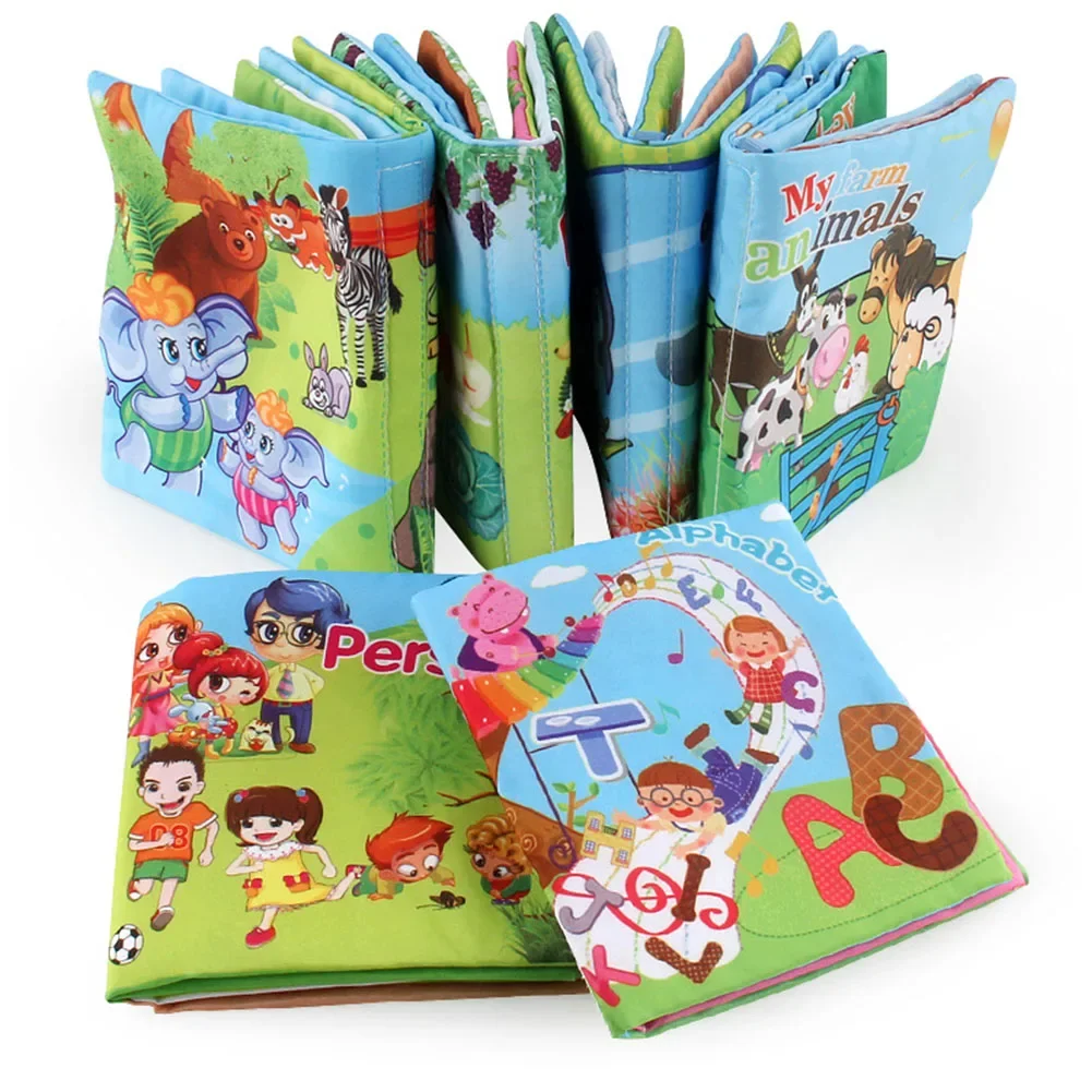 1PCS Baby Early Learning ผ้านุ่มหนังสือ Creative Squeak Crinkle หนังสือปริศนาของขวัญของเล่นสําหรับเด็ก