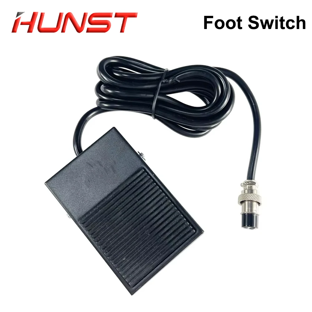 HUNST مفتاح سفلي معدني TFS-1 10A 250VAC طول الخط 1.9 متر دواسة صغيرة ذاتية الضبط