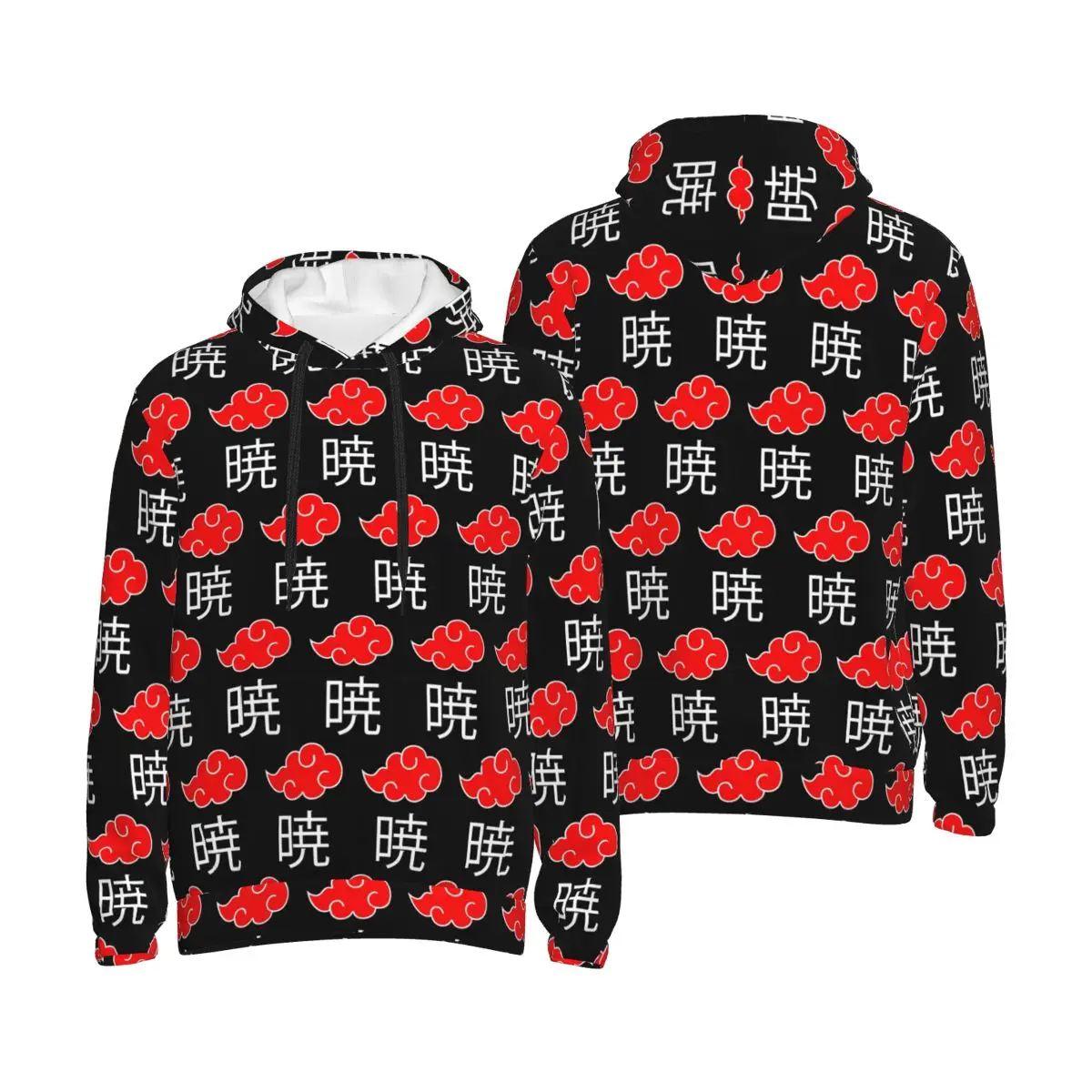 Sudadera con capucha japonesa Shuriken con diseño de nube roja Akatsuki, jersey de Harajuku, sudadera de otoño e invierno para hombres y mujeres, Tops de manga larga