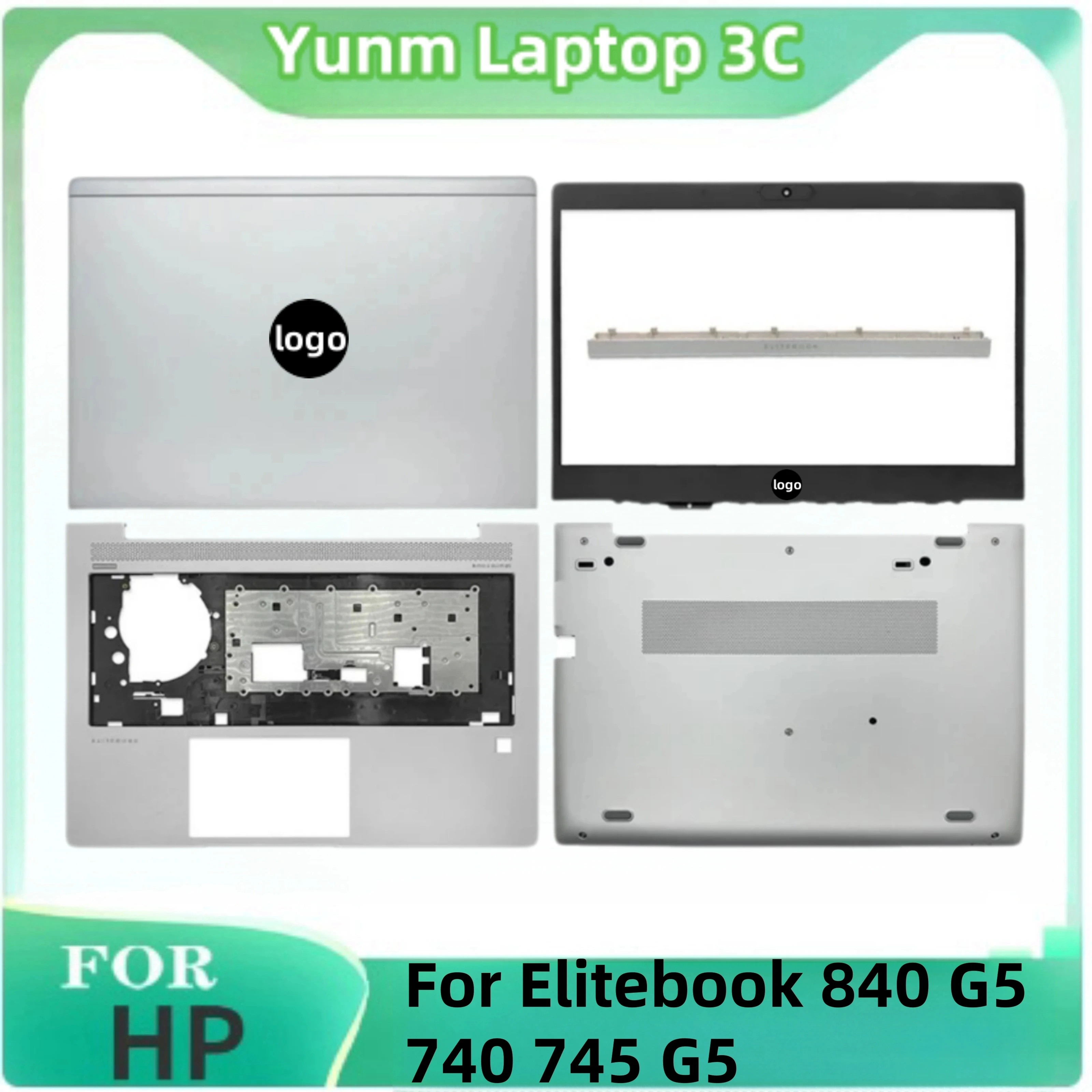 For HP Elitebook 840 G5 740 745 G5 L15501-001 L62729-001 L62746-001 New Laptop LCD Back/Front Bezel/Palm Rest/Bottom Case