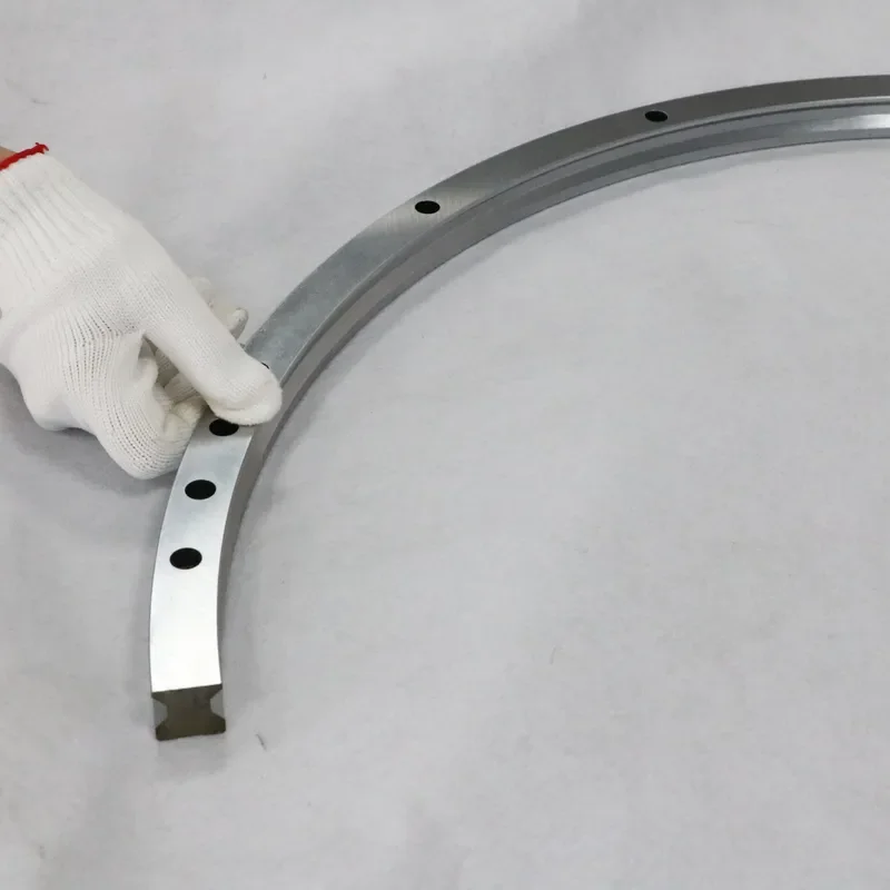 800mm Closed Loop Circular Linear Guide Bearing Painted Line Platform Stainless Steel Overhead Platform
