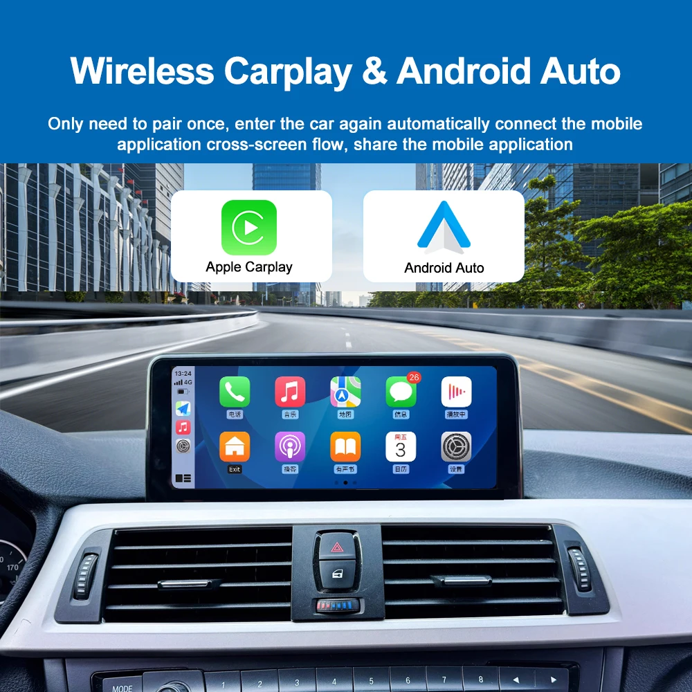 10.25'' Android 13 Original Car Screen Upgrade CCC E60 E90 Screen  for BMW