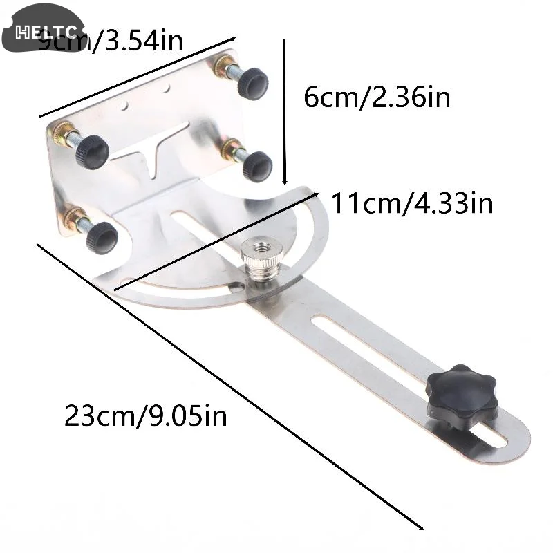 Silver 180 Degree Rotating Lasers Level Holder With Fluorescent Night Bubble And Tool Less Wall Mounting For Easy Installation