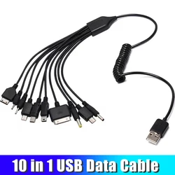 Universal 10 In 1 Micro USB Multi Charger Male To Multi Plug Charger Cable For Mobile Phones Cord LG KG90 SAMSUNG Phone Cable