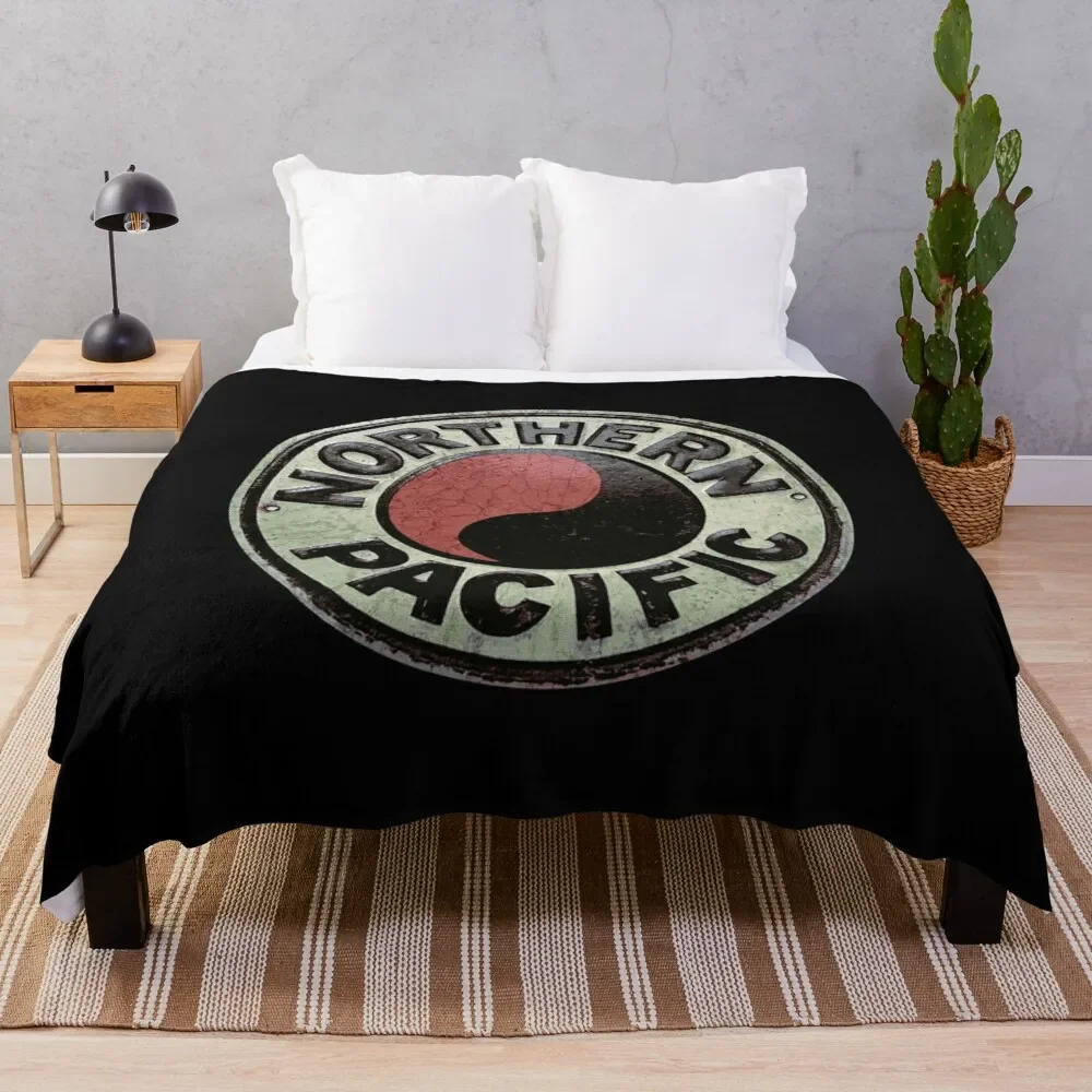 

Northern Pacific Railroad USA Throw Blanket Warm Comfortable Blanket for Office Napping