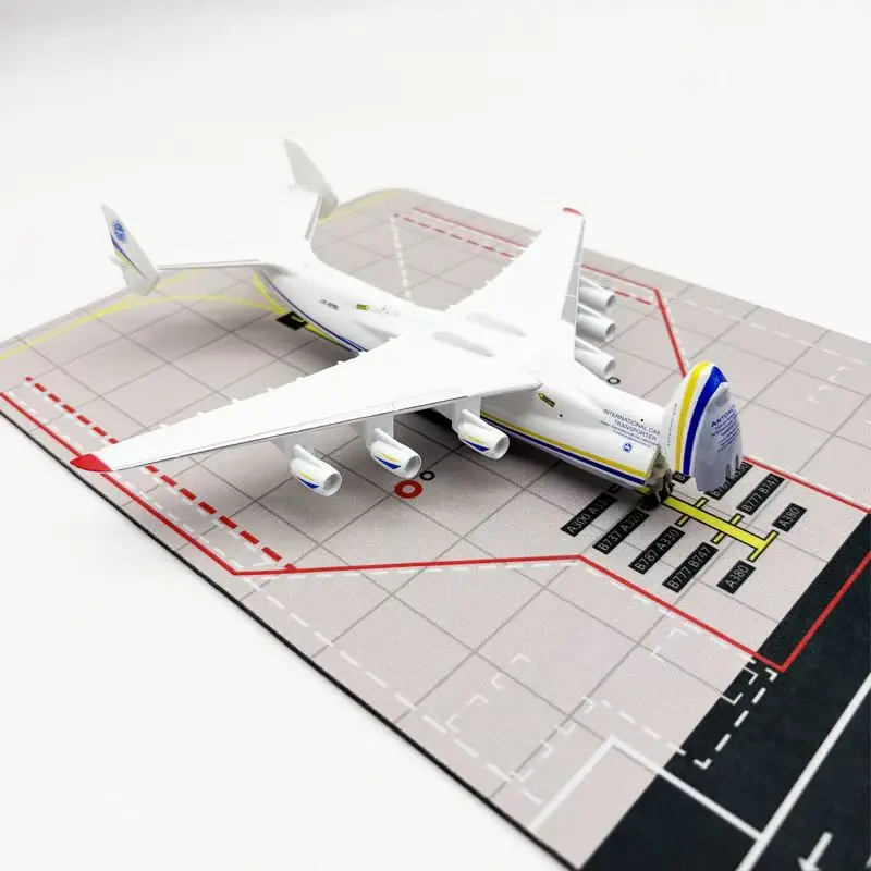8inch/20cm new an225 Metal Plane Model with Opening Cargo Door Miniature Airplane Models With Wheels and Base view 5