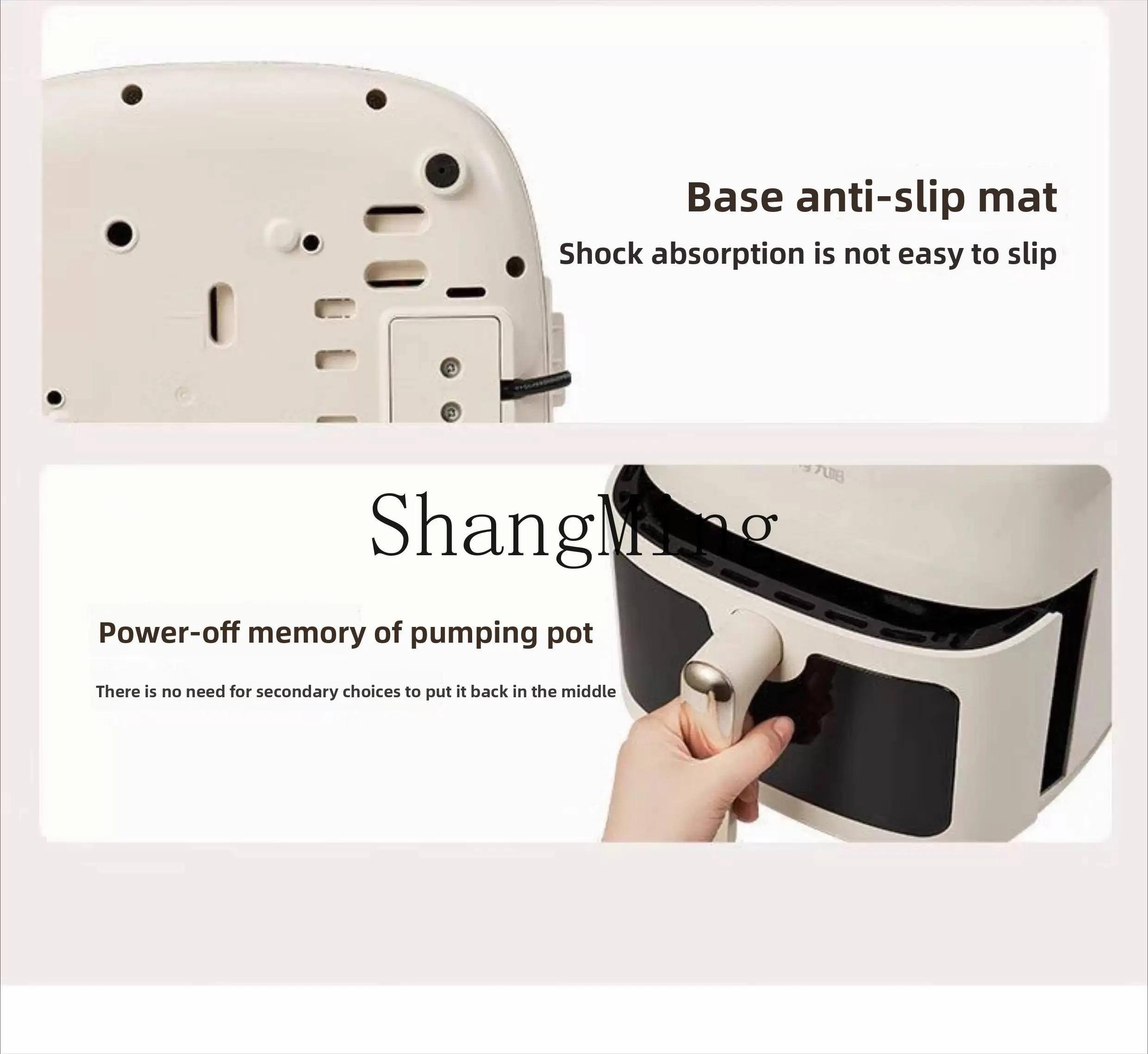 ZYY エアフライヤー家庭用反転多機能反転なし大容量インテリジェントタッチビジュアル