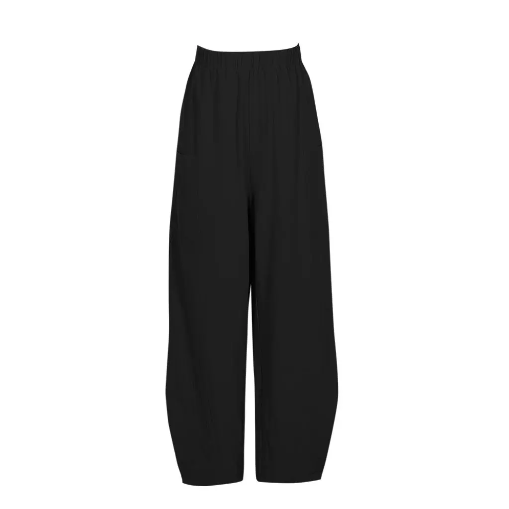 Bloomers in tinta unita da donna di grandi dimensioni Stazione indipendente Pantaloni caldi estivi in stile europeo americano con tasche All-Match