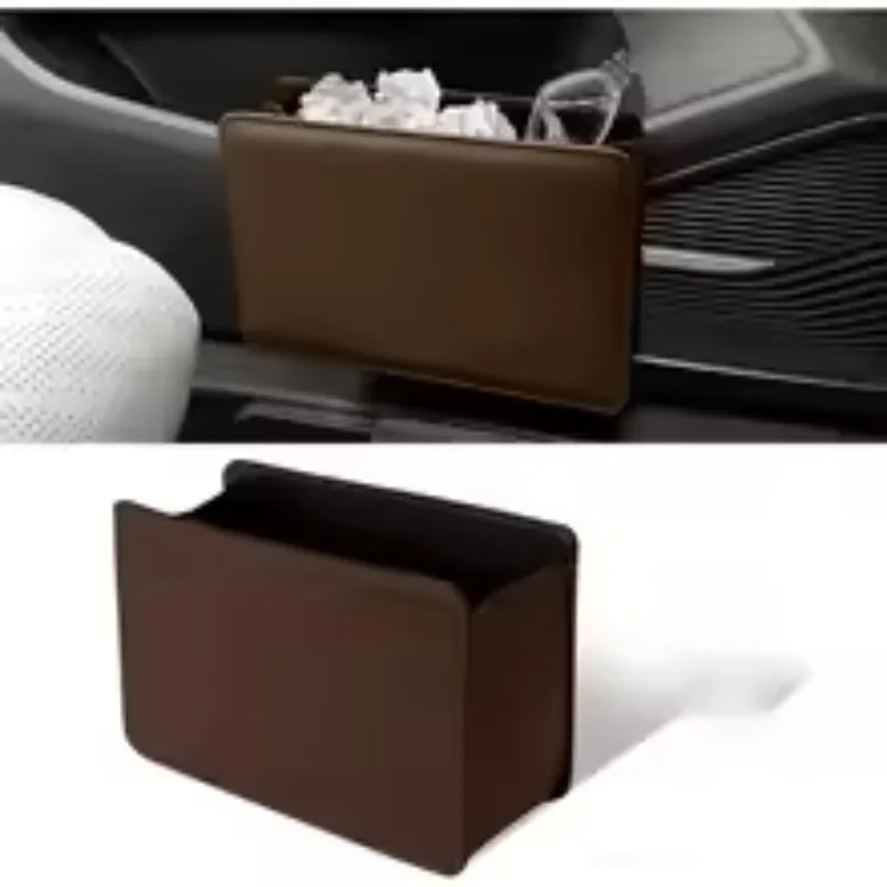 1 Pc Car Door Storage Box Car Trash Can Foldable Seat Back Hanging Storage Bag Storage Box Car Interior Products Accessories