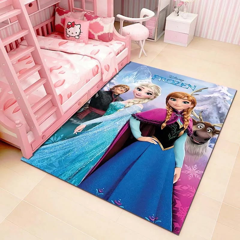 1pc Disney gefroren Druck Teppich Teppich für Wohnzimmer Schlafzimmer Sofa Fuß matte Dekor Kinder spielen Home Area Teppich rutsch feste Boden matte Geschenk