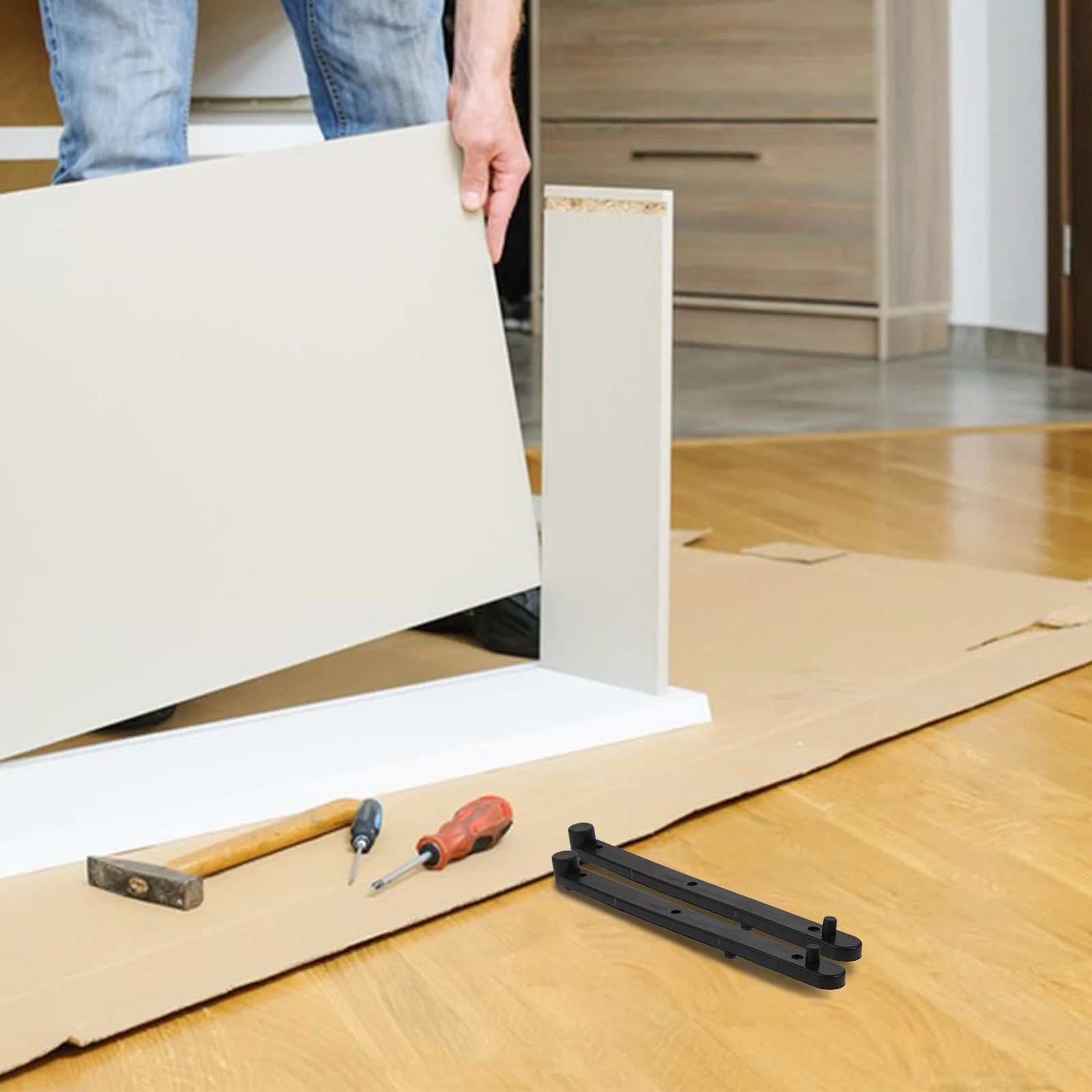 

Heavy Duty Plastic Guide Rails For Lift-Up Cabinet Doors Hidden Kit Side Mount Hardware Smooth Durable Closet Door Track Bottom