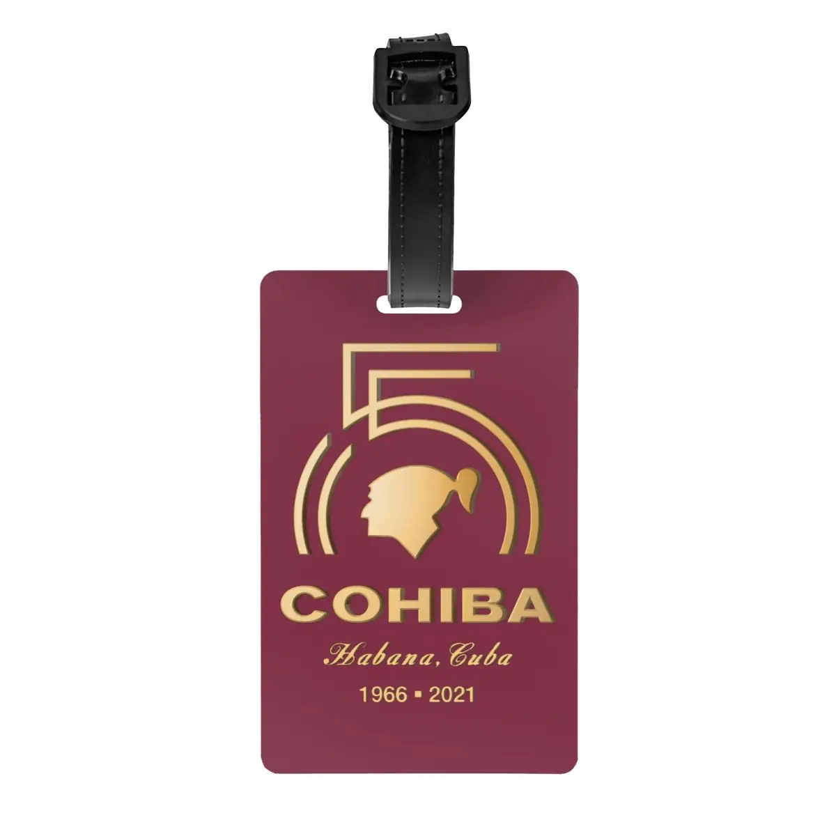 Etiquetas de Cohiba cubana para equipaje de cigarros, Etiquetas de equipaje de moda, cubierta de privacidad, tarjeta de identificación de nombre