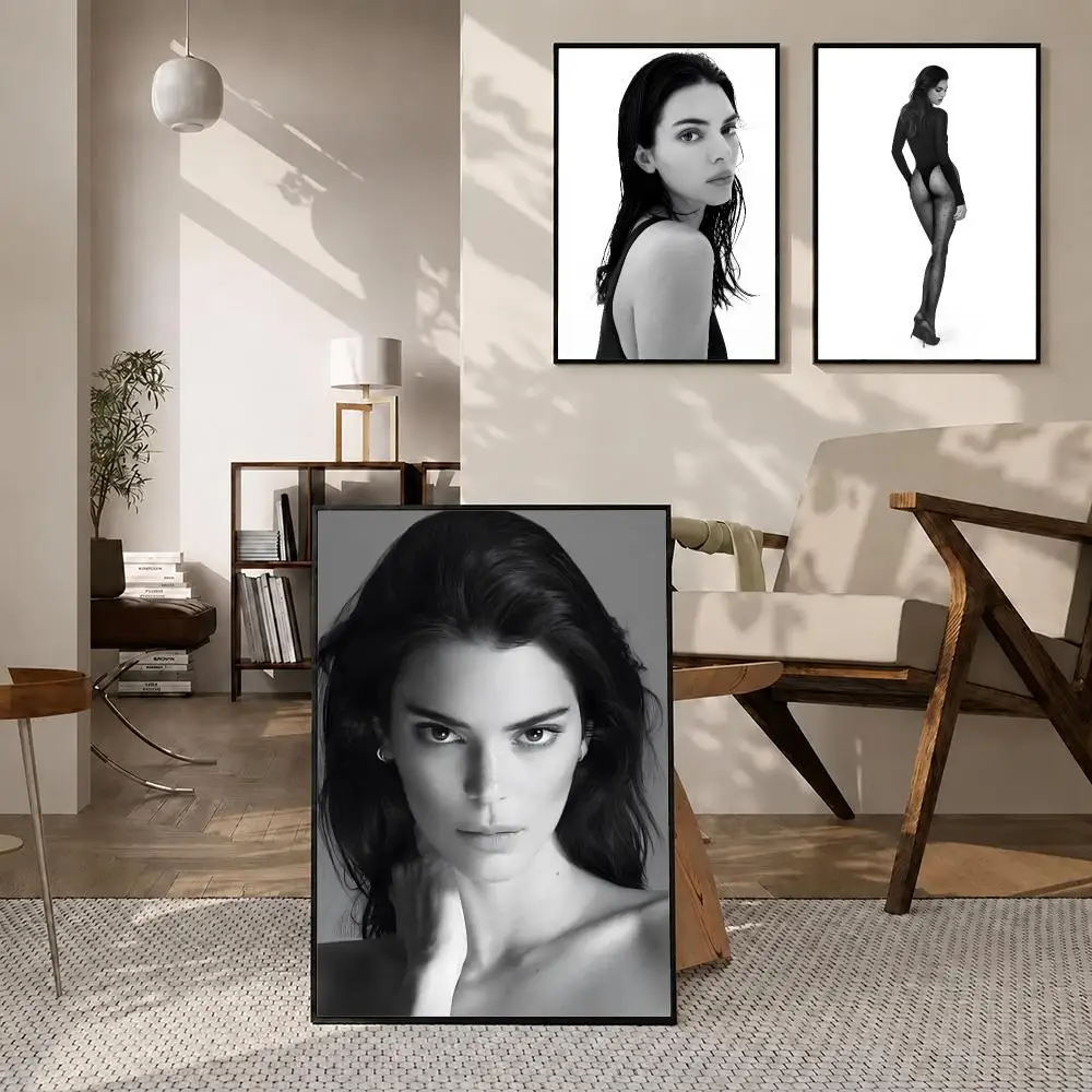 Celebrity Kendall Jenner Poster High-definition  stickers, suitable for bedroom, living room, home decoration