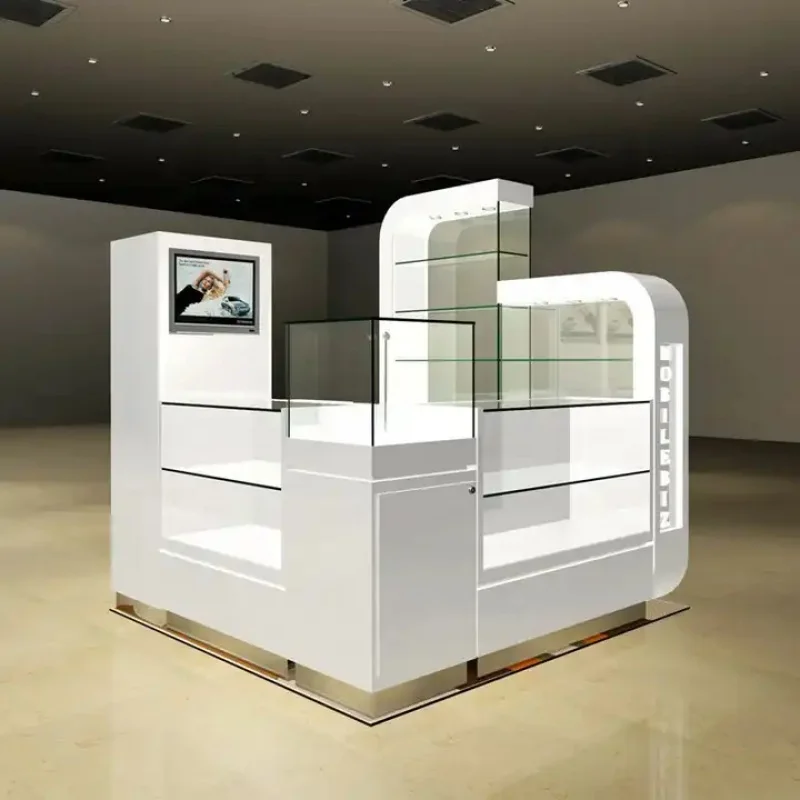 custom，Modern Phone and Accessories Shop Design Mobile Phone Repair Showcase Display Cabinet Business Shopping Mall Kiosk Displa