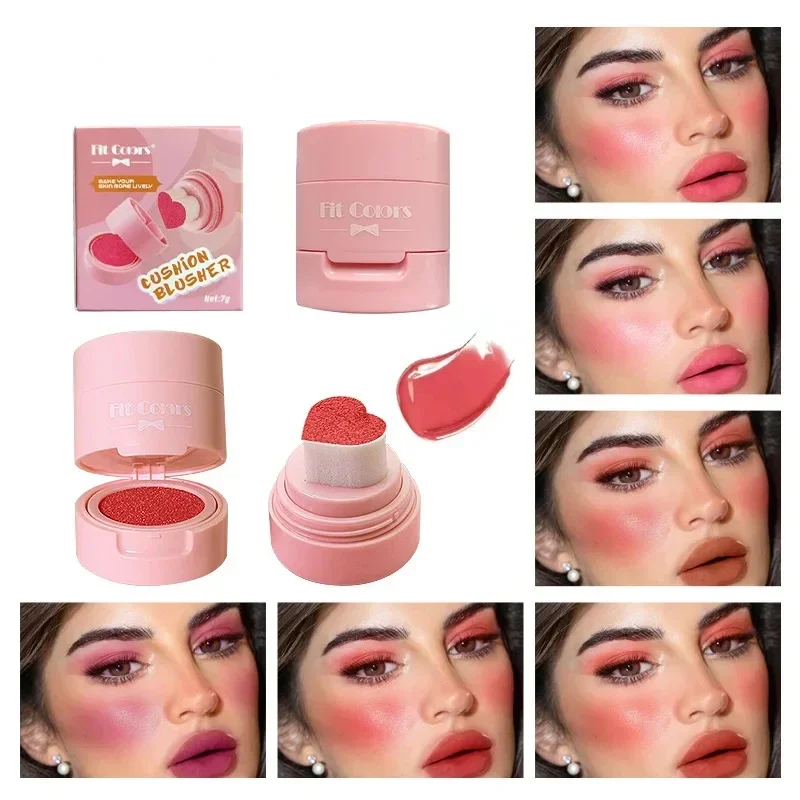 Liquid Face Blush Natural Smooth Cheek Rouge Peach Tint Blusher Long Lasting Waterproof Liquid Highlight Contour For Face