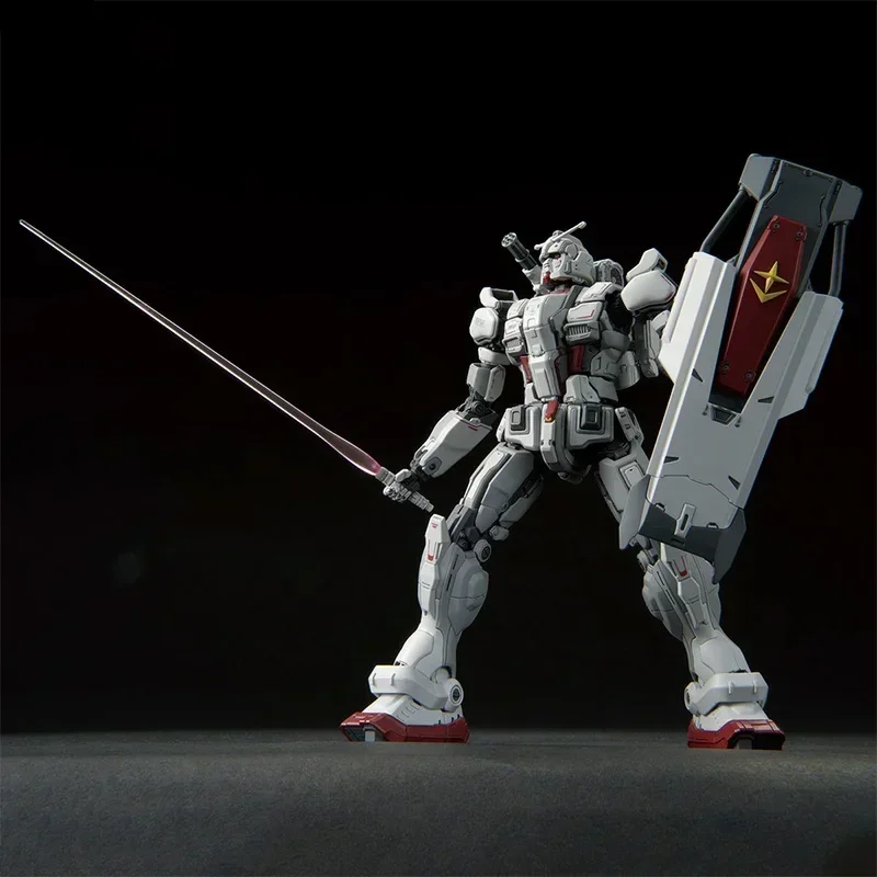 الأصلي في المخزون بانداي Mecha أطقم منمذجة HG 1/144 صندوق RX-78 G E EX RFV روبوت نموذج ألعاب شخصيات الحركة للأطفال هدية عيد ميلاد