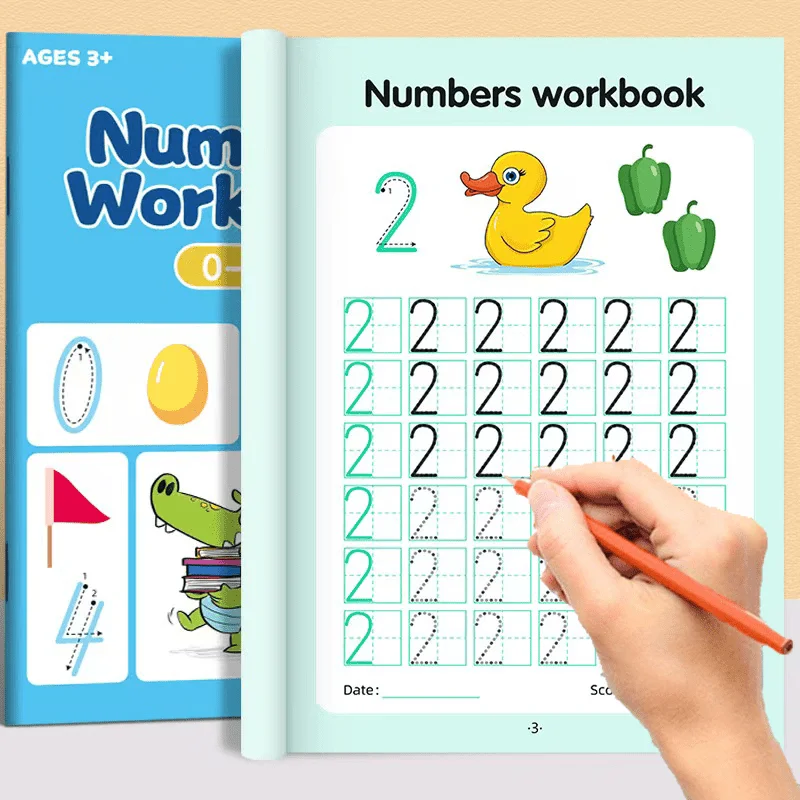

A 48-page children's writing practice workbook, numbered 0-100 tracing paper, suitable for preschool classes and kindergartens