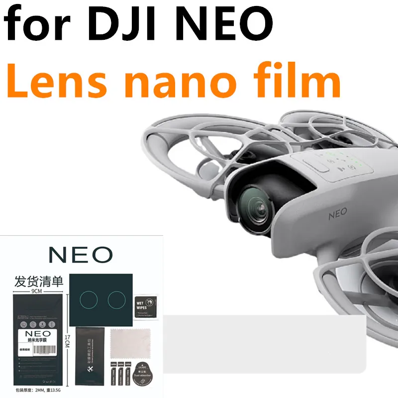 4K Ultra Clear Lens Film for DJI NEO Lens Nano Film Handheld Follow-up Flight Protection Explosion-proof Film Accessories